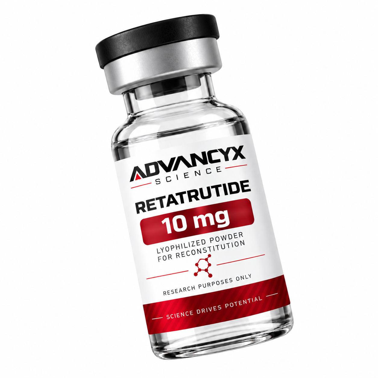 Retatrutide research vial by Advancyx Science